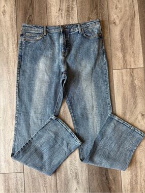 Phillipe Adec Vintage Luxury Classic Medium Wash Straight-Leg Jeans